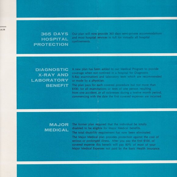 Grumman Aircraft Employee Benefits Brochure 1969 | Aerospace History | 8 Panels - Picture 4 of 5